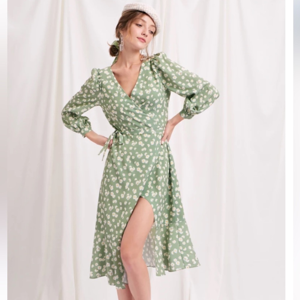 Petite studio Green Floral Birkin Dress